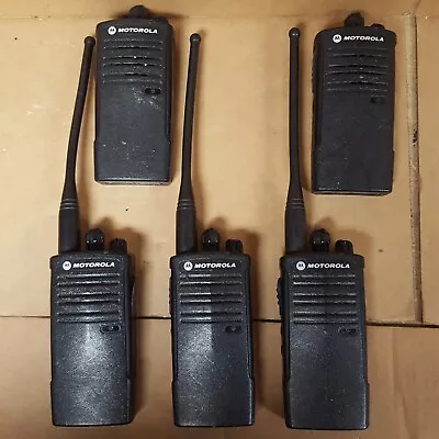 Lot Of 5- Motorola CP110 UHF Radio Two Way H96RCC9AA2BA W/2Antns (NoBttrys) USED • $125