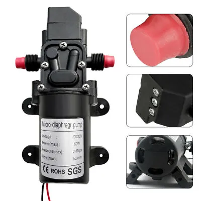$16.58 • Buy 12V Water Pump 100PSI Self Priming Pump Diaphragm High Pressure RV Auto Switch