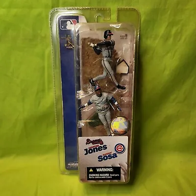 McFarlane MLB Baseball 2 Pack Figures Chipper Jones & Sammy Sosa Braves Cubs • $18