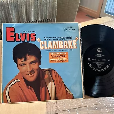 Elvis Presley LP Clambake OZ RCA Records Rare MONO Press EX With Bonus Photo • $150