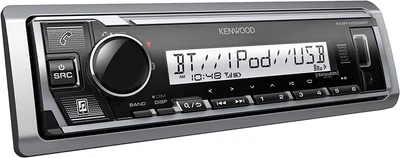 $159 • Buy Kenwood KMR-M332BT 1-DIN Weatherproof Marine/Car Stereo, Bluetooth, SXM/USB/AUX