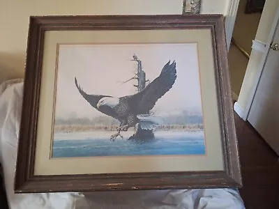 Vintage - R.J. McDonald  Signed Print & Numbered 812/1776 Of EAGLE 30 1/2 × 36   • $1200