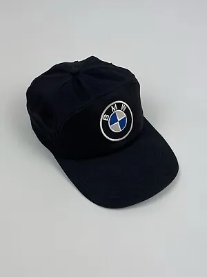 Vintage BMW Embroidery Logo Snap Back Cap • $65