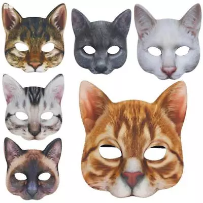 Cat Mask Halloween Children Half Face Party Props Animal Costume Party AU  • $12.85