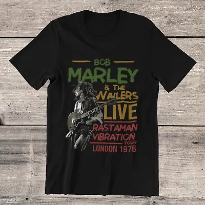 Bob Marley & The Wailers T-Shirt London Tour 1976 Reggae On Ringspun Cotton Tee • $12.95