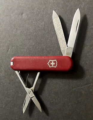 Vintage Pocket Swiss Army Knife Victorinox 2 Blades Scissors Toothpick • $14.98