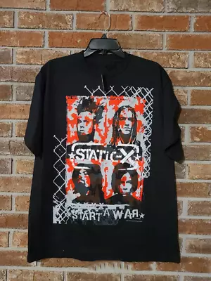 Vintage Static X Start A War T-Shirt Cotton Tee Shirt All Size S To 4XL CB479 • $21.84