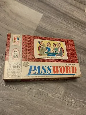 Vintage 1964 Password Volume Five Word Family Game Milton Bradley 4260 USA • $16.50