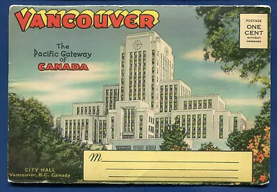 Vancouver Canada Pacific Gateway Postcard Folder PF496 • $3.99