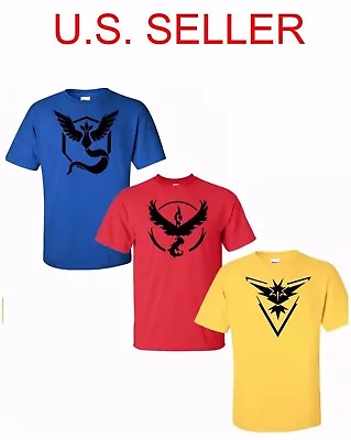 $11.99 • Buy Pokemon T Shirt Tee Go Team Valor Team Mystic Instinct Pokeball T-Shirt