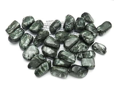 1 Pc SERAPHINITE Tumbled Stone Crystal Russia Size Large 8.1-15 G • $26.95