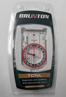 Brunton 7DNL Baseplate Map Compass With Declination Scale • $6