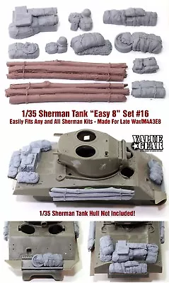 1/35 Scale Sherman Engine Deck Stowage Set #16 Easy 8 - Value Gear Resin • $17