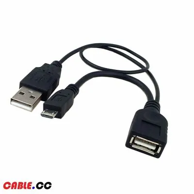 Micro USB Host OTG Cable With USB Power For Samsung Galaxy S2 S3 S4 USA • $5.45