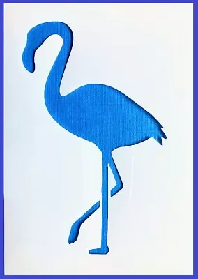 Flexible Stencil *FLAMINGO* Bird Animal Card Making Crafts Small Or A5 Medium • $3.25