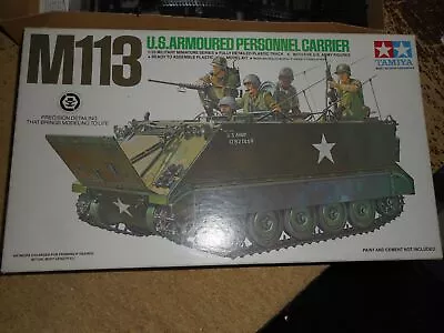 Tamiya US Army M113 Armored Personnel Carrier Model In Box 1/35 • $29.99