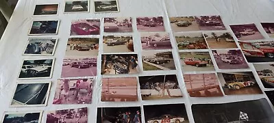 Vintage Automotive Photo Lot Muscle Cars Hot Rods Race Cars Wrecked Cars • $1.99