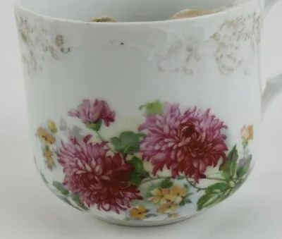 Chrysanthemum Moustache Cup Mug Pink Mum Flower Gold Manly Hipster Coffee Tea  • $10