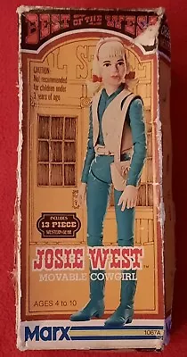 1974 Marx Best Of The West Vintage Movable Cowgirl Josie West W/Box+Accessories  • $40