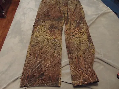 Mossy Oak Pants Mens 38x32 Brush Camouflage Straight Leg Hunting • $15.99