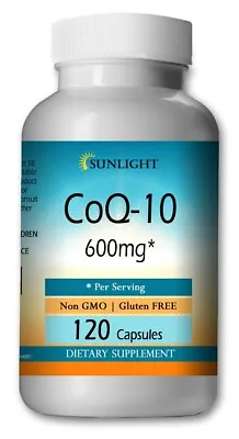 CoQ-10 CoEnzyme Q-10 600mg Serving  Super High Potency Big Bottle 120 Capsules • $16.77