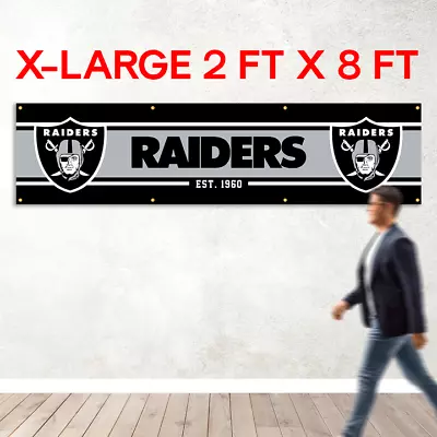 Las Vegas Raiders Football Fans 2x8 Ft Flag You Are In Country Gift Banner • $14.95