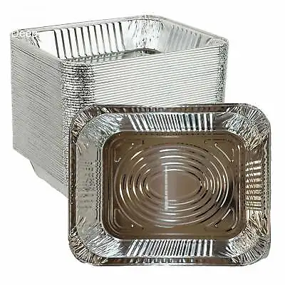 9 X13 X1.7  Disposable Foil Pans - Half Size Steam Table Aluminum Trays Without  • $20.99