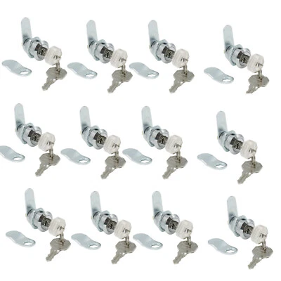 $25.99 • Buy 20mm 7/8  12 Set RV Cam Lock Cylinder Keyed Alike For Camper Or Trailer Door