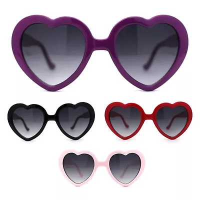 Iconic Large Bubble Heart Shape Cute Plastic Sunglasses • $12.95