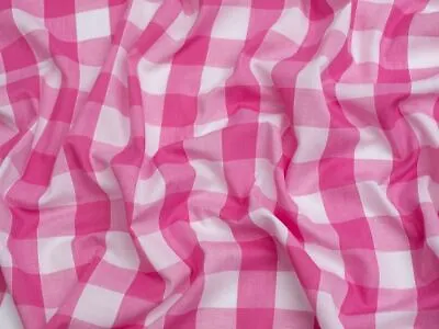 1 Inch Check Gingham Fabric 112.5cm / 45   Wide  - Per Metre • £4.99