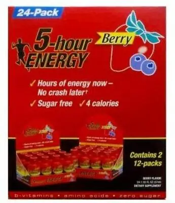 5 Hour Berry Regular Strength Energy Shots 2/12pks • $48.65