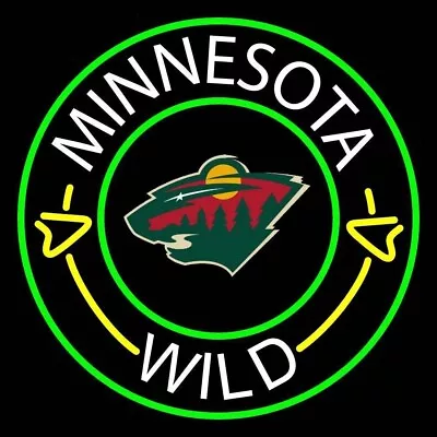 10  Vivid Minnesota Wild Logo Neon Sign Light Lamp Beer Bar Room Wall Decor • $84.99