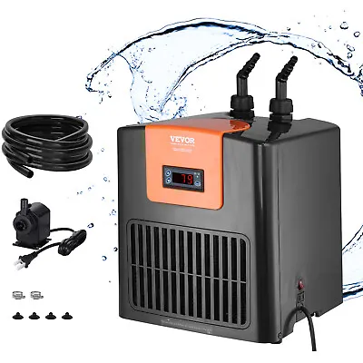 VEVOR Aquarium Chiller Hydroponic Water Chiller 1/10 HP 52 Gal Fish Tank Cooler • $214.99