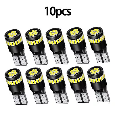 10x Canbus T10 White 194 168 W5W LED Car Side Wedge Parker Light Globe Bulbs 12V • $19.08