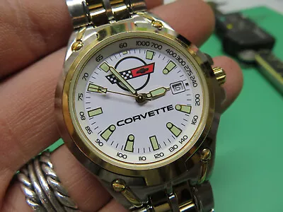 Vtg Men’s Chevy Corvette TM GM TX0298 231 Wrist Watch Office Licensed Product • $44.99
