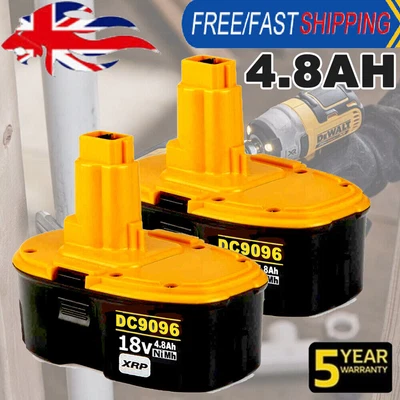£29.39 • Buy 2 PACK 18V Genuine For Dewalt 18 VOLT XRP DC9096 DC9098 NiCd Battery DC9099 NEW