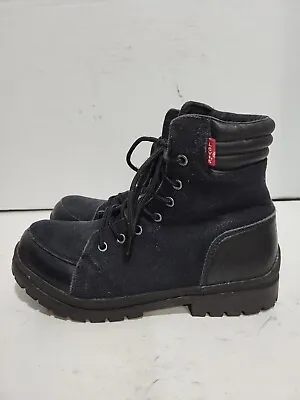 Levis Black Hiking Trail Ankle Mens 4.5 Boots • $24.99