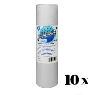 10pk X 50 Micron Aquafilter Sediment Cartridge Water Filter Size 10  - LIFF NSW5 • £10.86