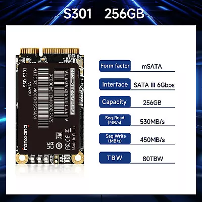 Fanxiang 256GB MSATA SSD Internal Solid State Drive 6Gb/s For PC/ Laptop 500MB/S • $15.99