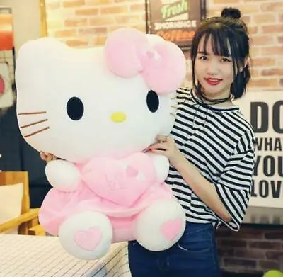 New Cute/ Hello Kitty Pink Love Giant Huge Stuffed Plush Animal Toys Doll Gifts • $25.29