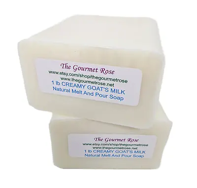 2 Lb CREAMY GOAT'S MILK MELT AND POUR SOAP Goat Base 100% All Natural Wholesale • $13.75