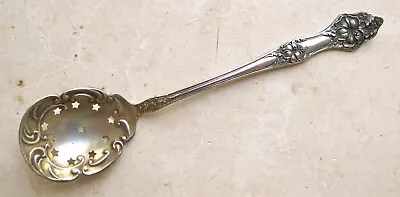 Baker-Manchester LANDERS No. 2  Sterling Olive Spoon /No Mono/ Gold Wash • $35.99