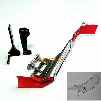 Binding Foot+Raw Edge Plain Tape Binder For Consew 206Rb 225 226 226R 277 • $20.39