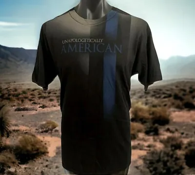Ranger Up Men's T Shirt “UNAPOLOGETICALLY AMERICAN” Sheep Dog Black Size L NWT • $29.95