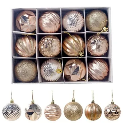 12PCS Christmas Tree Baubles Balls Decor Ornament Xmas Wedding Party Decoration • $15.19