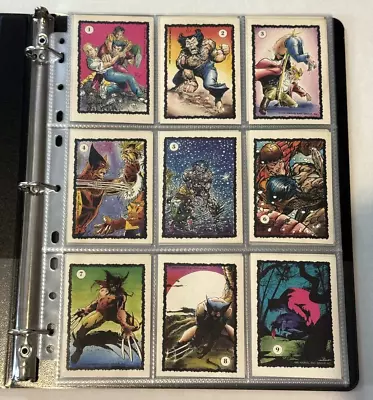 1990 Wolverine Untamed Complete Sticker Set (75/75) Comic Images • $99.95