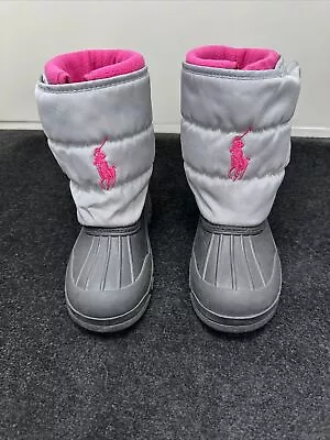 Ralph Lauren Snow Boots Wellies Girls Size UK 2 EU 33 • £14.99