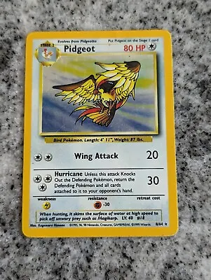 $1.99 • Buy Pidgeot Jungle 8/64 Error No Jungle Symbol Holo Pokemon Card Rare