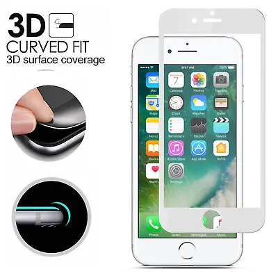 Full Screen Protector Tempered Glass For Apple IPhone 6 6s 7 8 Plus SE 2020/2022 • £2.45