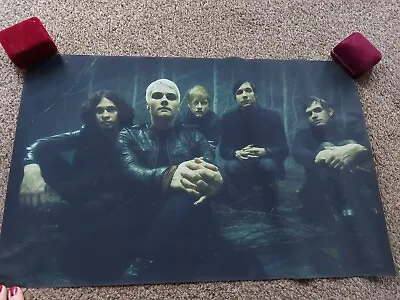 Vintage My Chemical Romance Matted Fabric Poster 21  X 13.5   • £8